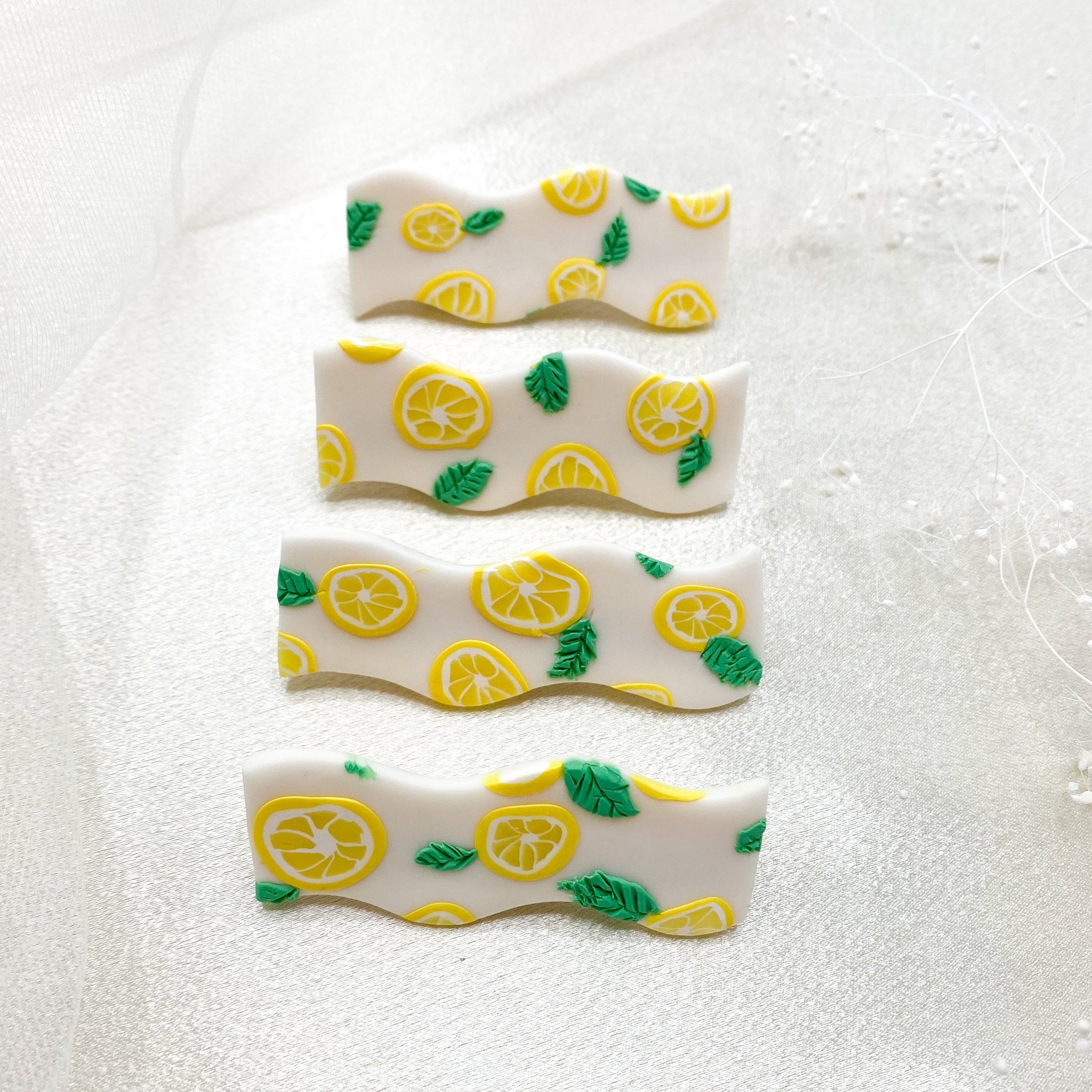 Lemon Slice: Retro Wave Barrette