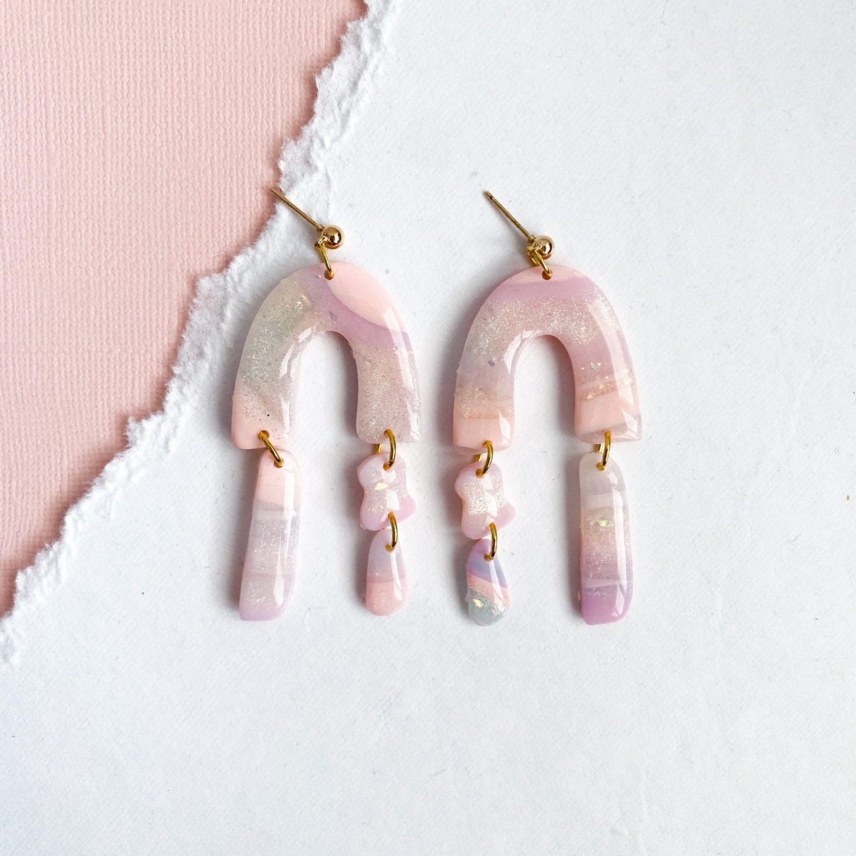 Cotton Candy Vibes: Organic Dangle