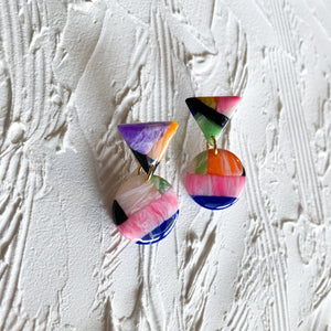 Color Block Triangle Dangle: Style 1 Medium