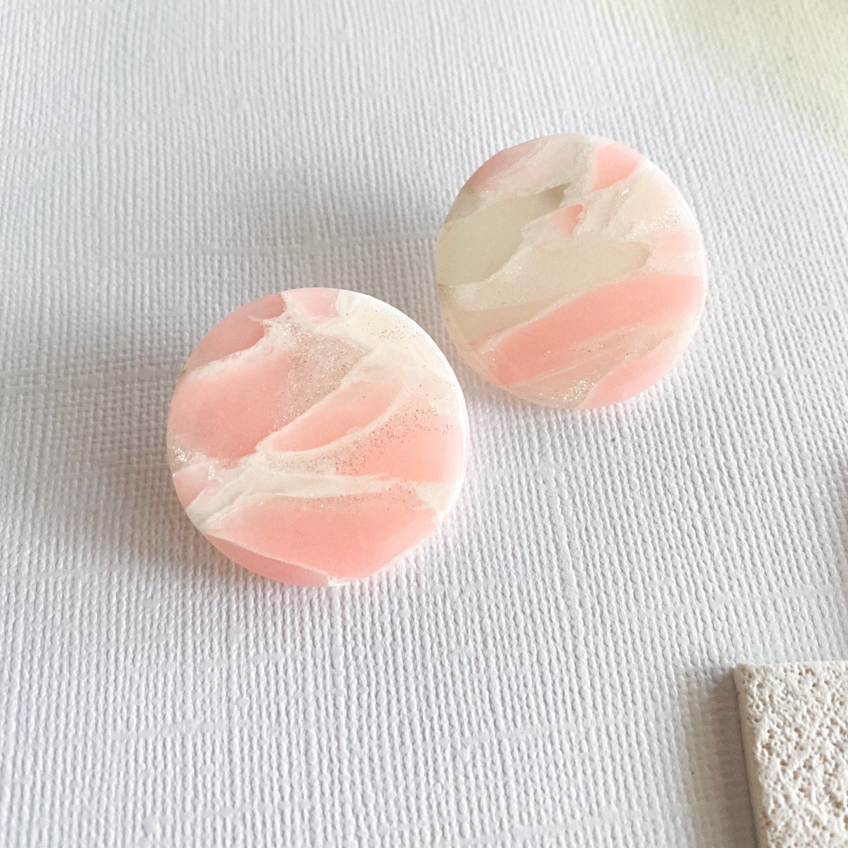 Rose Quartz: XL Stud