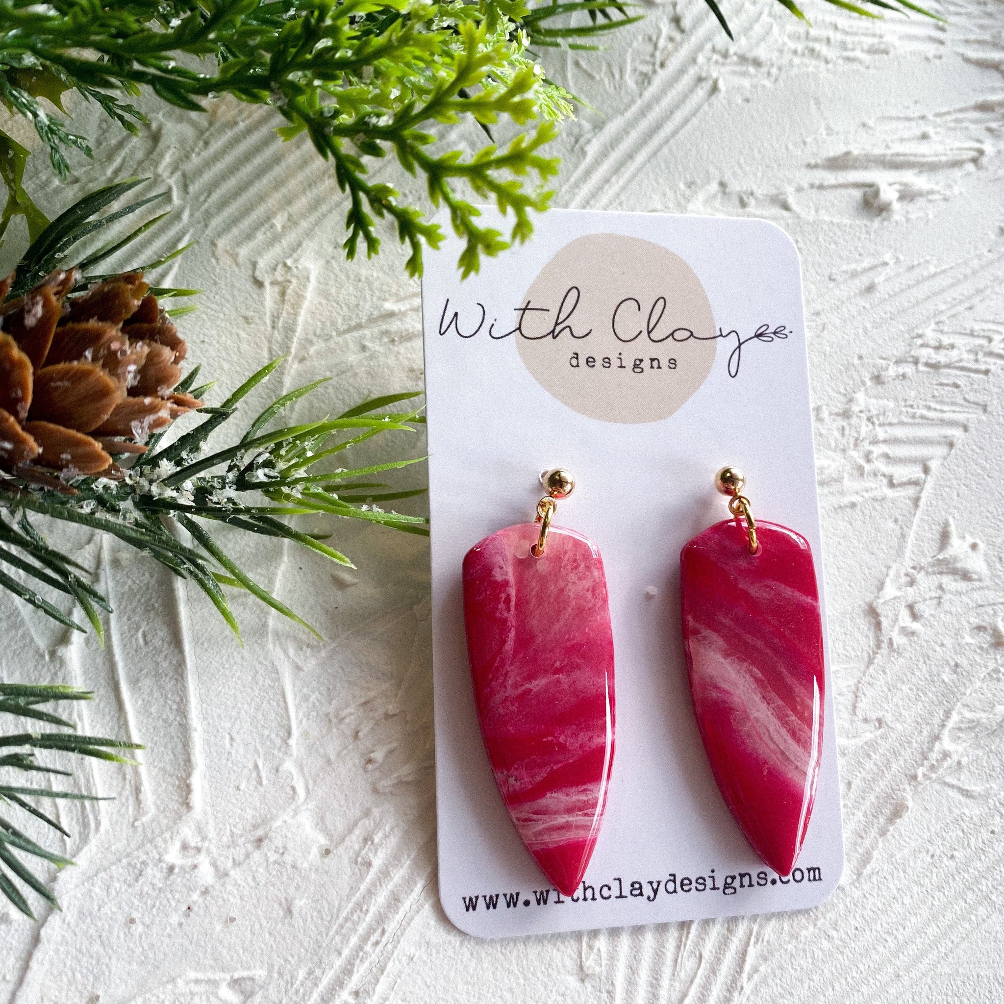 Sea Foam Marble: Red Dagger