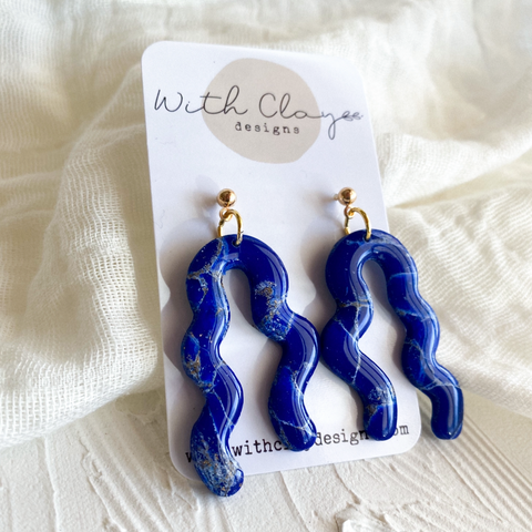 Lapis Lazuli Abstract Wave